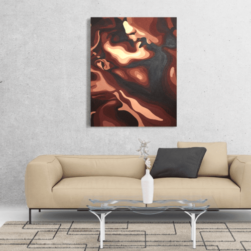Πίνακας Καμβάς Kiss Portrait