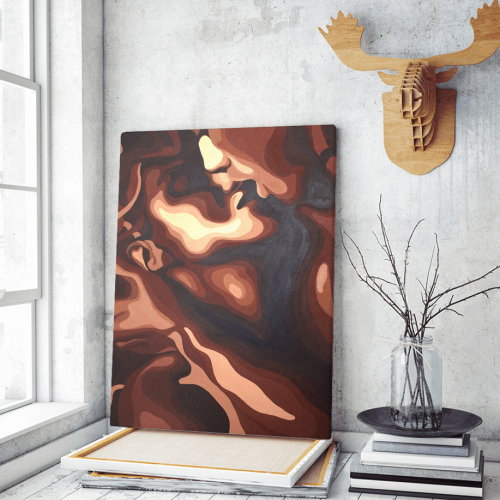 Πίνακας Καμβάς Kiss Portrait
