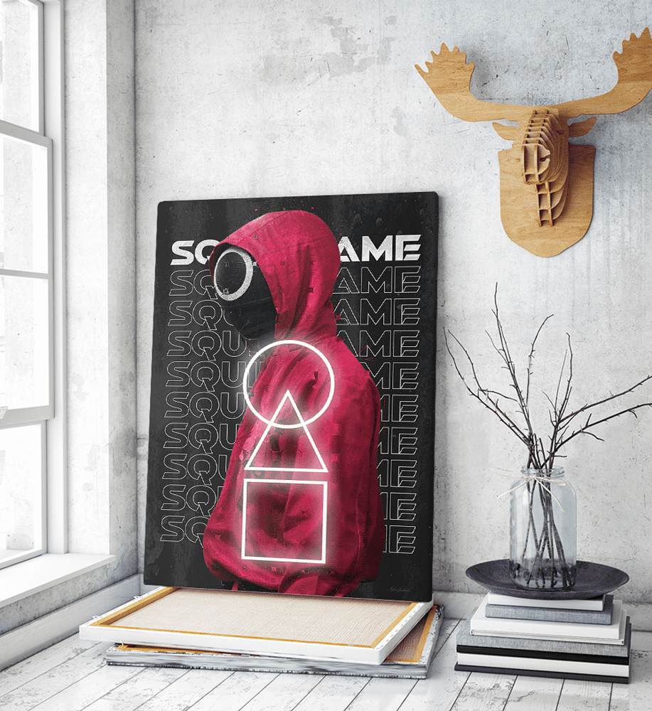 Πίνακας Καμβάς Red Hood- Squid Game