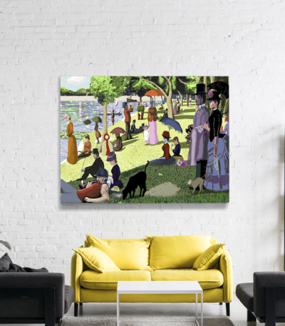 Πίνακας σε Καμβά : A Sunday on La Grande Jatte - Georges Seurat
