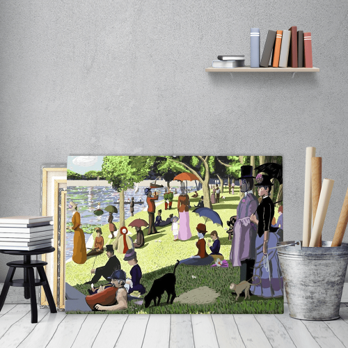 Πίνακας σε Καμβά : A Sunday on La Grande Jatte - Georges Seurat