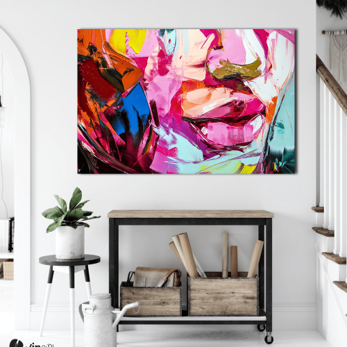 Πίνακας σε Καμβά : Abstract Lip Art