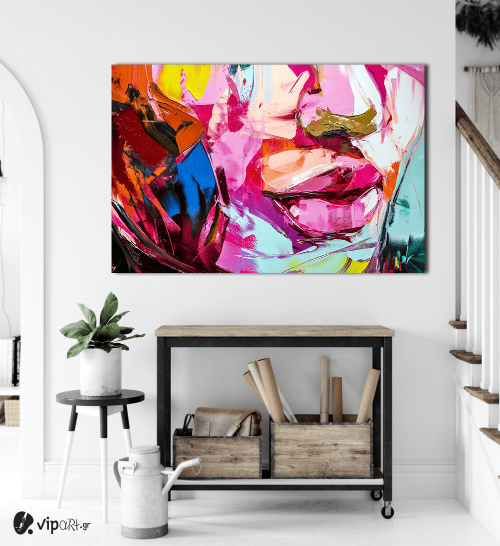 Πίνακας σε Καμβά : Abstract Lip Art