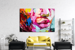 Πίνακας σε Καμβά : Abstract Lip Art