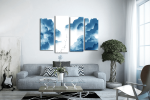 Πίνακας Καμβάς Τετράπτυχος Simple Asian Landscape Wall Art