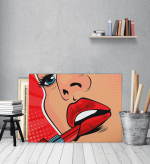 Πίνακας σε Καμβά : Pop Art Lipstick