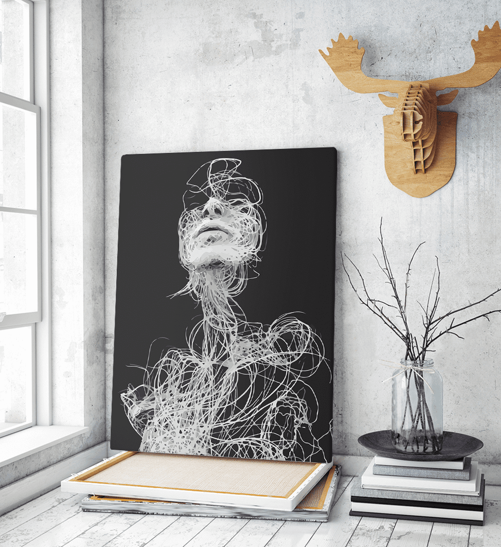 Πίνακας σε Καμβά : Art Of Line Πίνακας σε Καμβά : Art Of Line