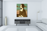 Πίνακας σε Καμβά : Mona Lisa Minimalist Illustrator
