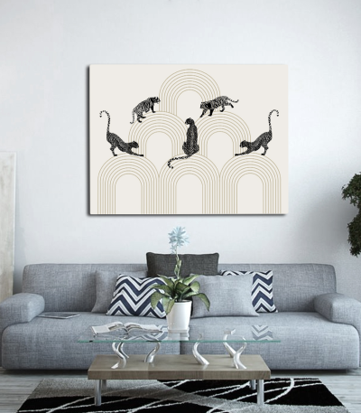 Πίνακας σε Καμβά : Minimalistic Cheetah