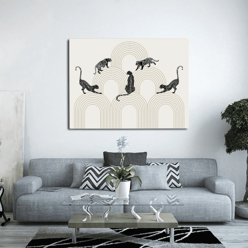 Πίνακας σε Καμβά : Minimalistic Cheetah