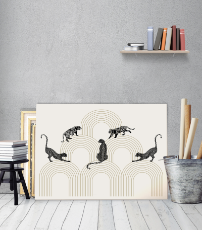 Πίνακας σε Καμβά : Minimalistic Cheetah