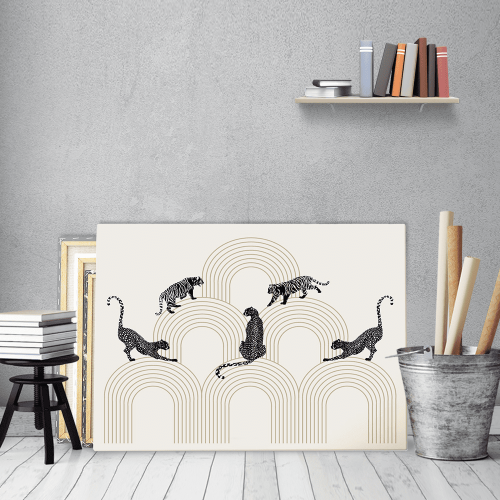 Πίνακας σε Καμβά : Minimalistic Cheetah