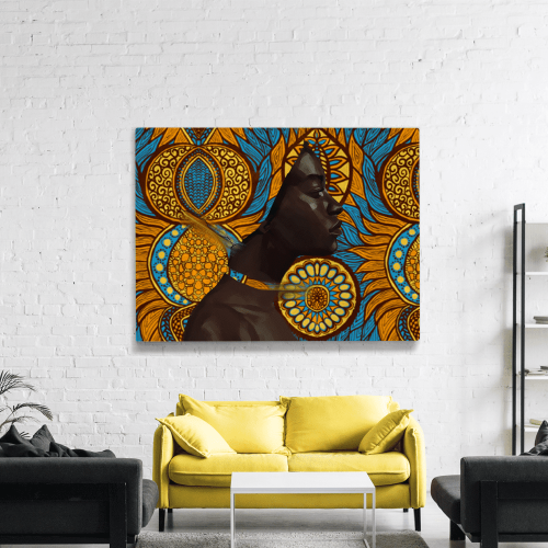 Πίνακας σε Καμβά : African Woman Colors