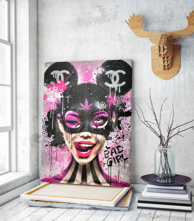 Πίνακας σε Καμβά : Designer Pink