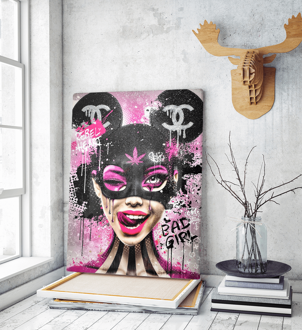 Πίνακας σε Καμβά : Designer Pink