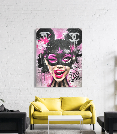 Πίνακας σε Καμβά : Designer Pink