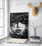 Πίνακας σε Καμβά : Abrstact mystery woman portrait