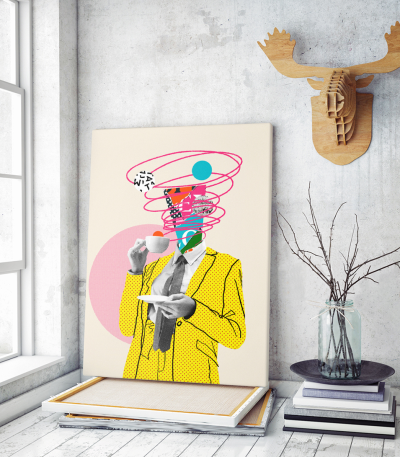Πίνακας σε Καμβά : Abstract Pop Art