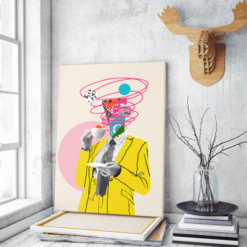Πίνακας σε Καμβά : Abstract Pop Art