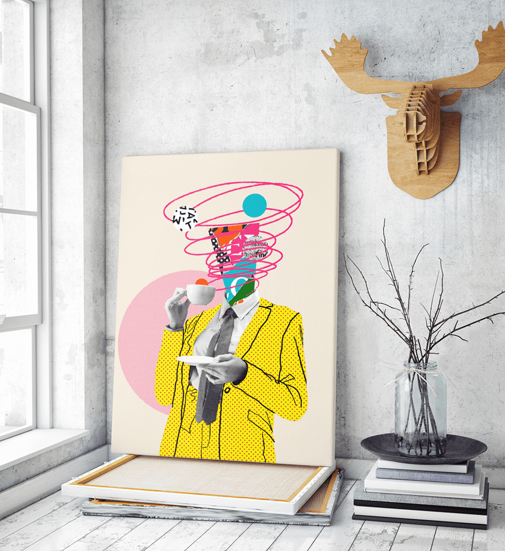 Πίνακας σε Καμβά : Abstract Pop Art