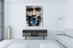 Πίνακας σε Καμβά : Lady Butterfly Portrait