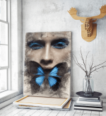 Πίνακας σε Καμβά : Lady Butterfly Portrait