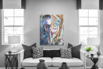 Πίνακας σε Καμβά : Abstract Portrait Art