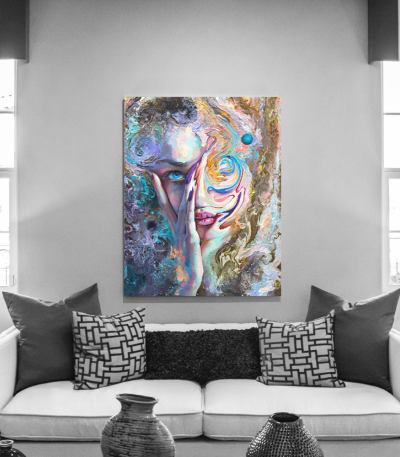 Πίνακας σε Καμβά : Abstract Portrait Art