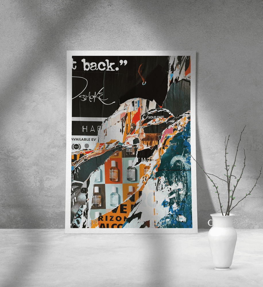 Εκτύπωση σε Αφίσα Χαρτί Abstract Collage