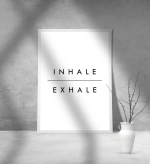 Εκτύπωση σε Αφίσα Χαρτί Inhale Exhale