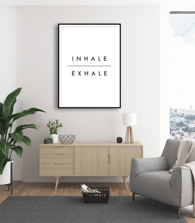 Εκτύπωση σε Αφίσα Χαρτί Inhale Exhale