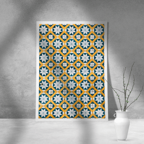 Εκτύπωση σε Αφίσα Χαρτί Yellow-Blue-White