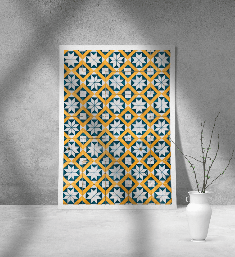 Εκτύπωση σε Αφίσα Χαρτί Yellow-Blue-White