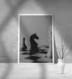 Εκτύπωση σε Αφίσα Χαρτί Black And White Chess
