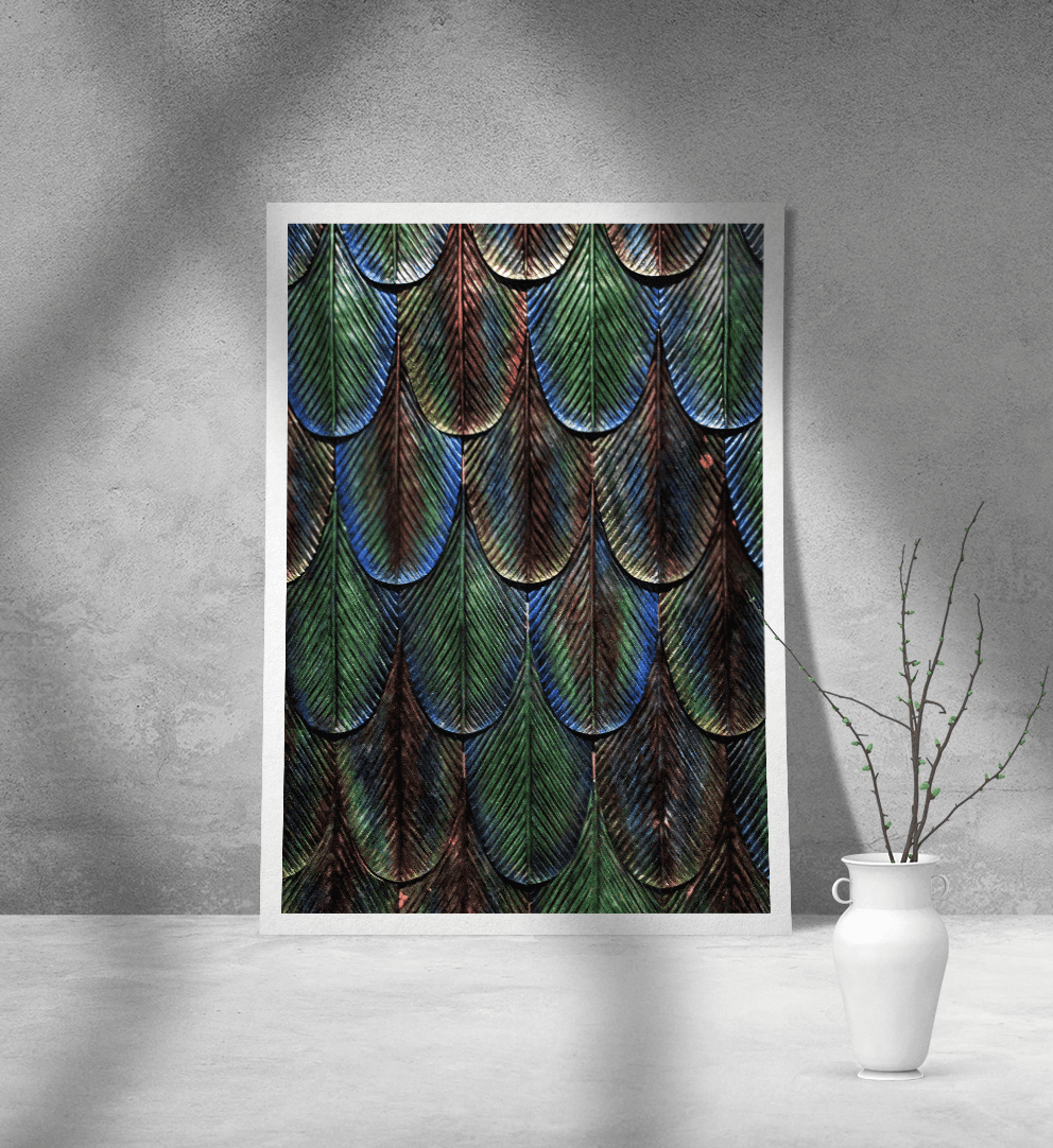 Εκτύπωση σε Αφίσα Χαρτί Dragon Pattern