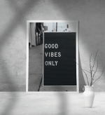 Εκτύπωση σε Αφίσα Χαρτί Good Vibes Only