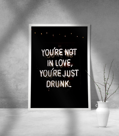 Εκτύπωση σε Αφίσα Χαρτί You're not in love