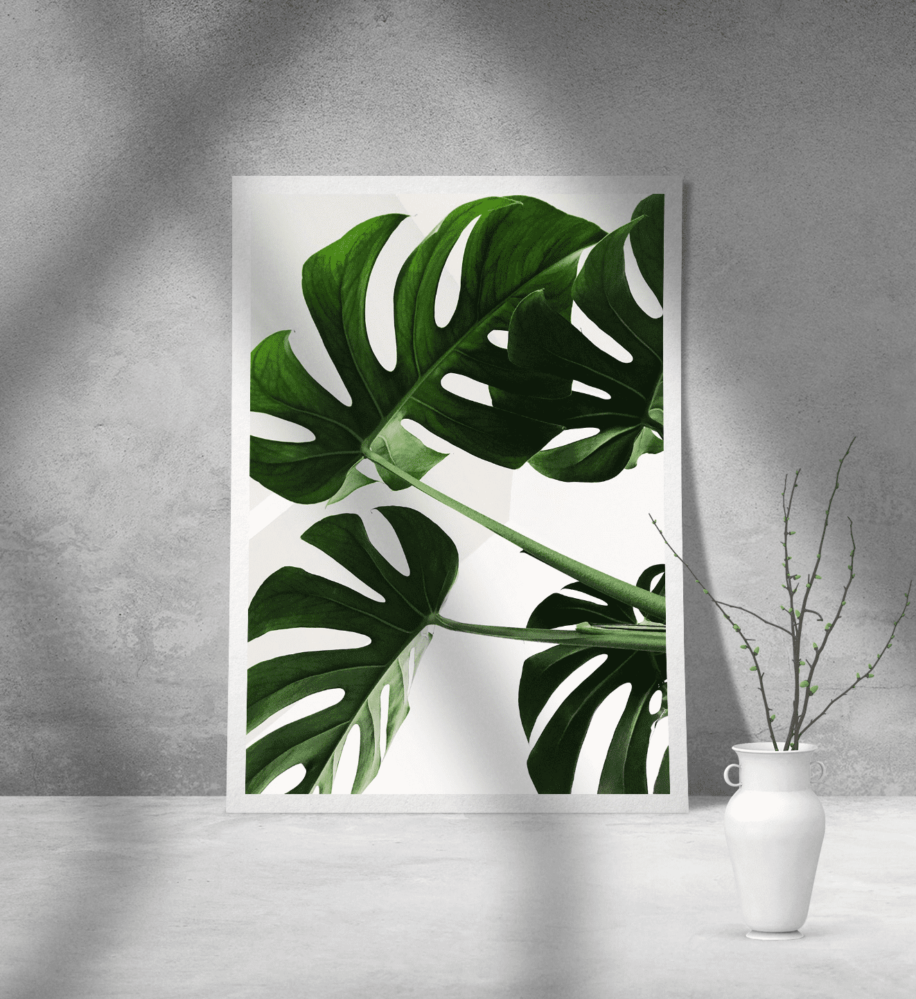 Εκτύπωση σε Αφίσα Χαρτί Green Leafs Εκτύπωση σε Αφίσα Χαρτί Green Leafs