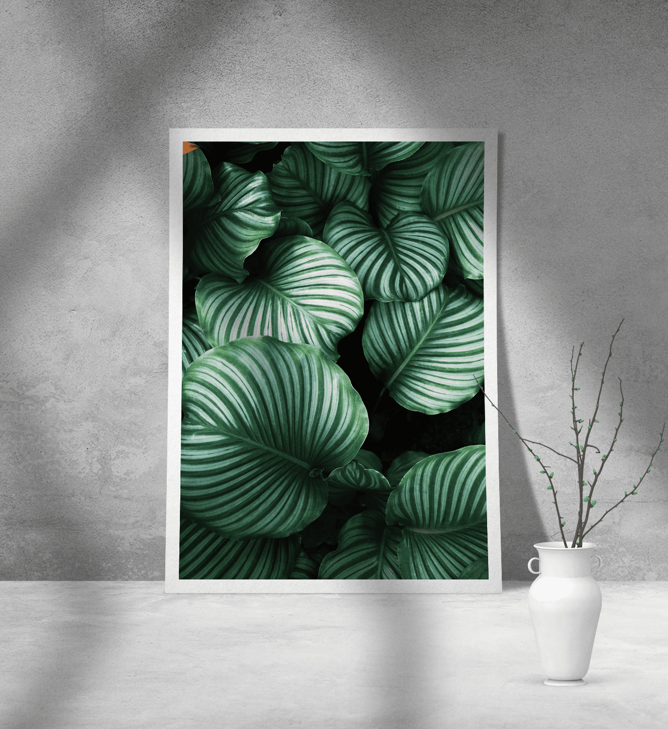 Εκτύπωση σε Αφίσα Χαρτί Green Leafs Poster