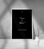 Εκτύπωση σε Αφίσα Χαρτί Less is More