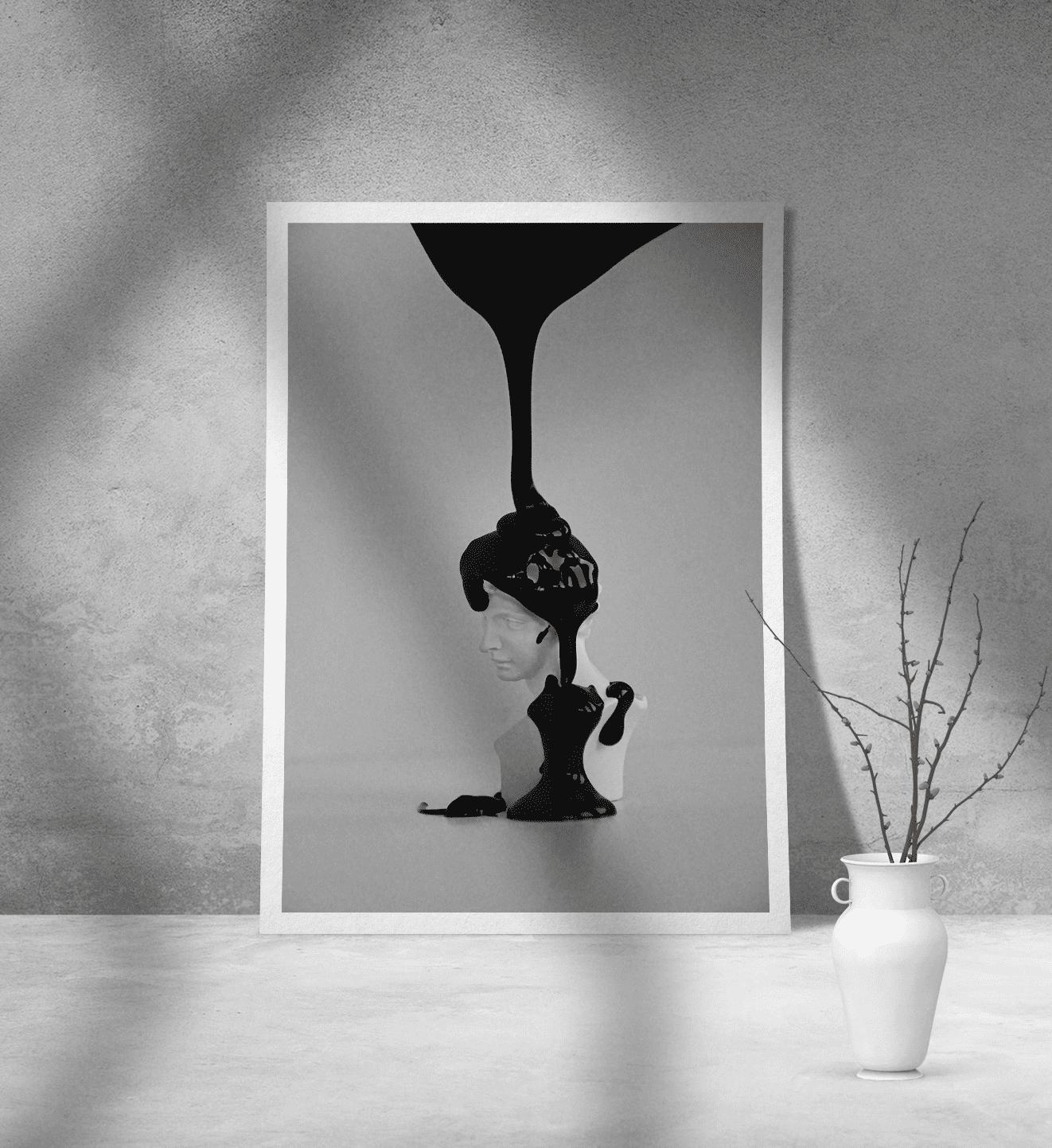 Εκτύπωση σε Αφίσα Χαρτί Black and White Minimal Art
