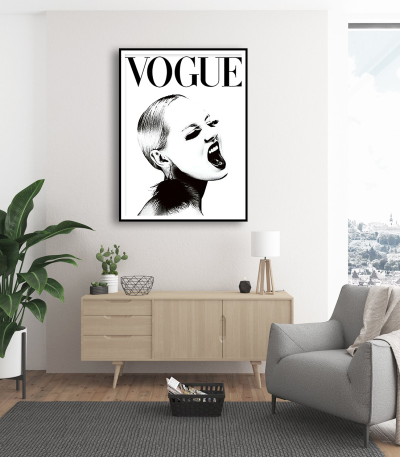 Εκτύπωση σε Αφίσα Χαρτί Vogue Cover