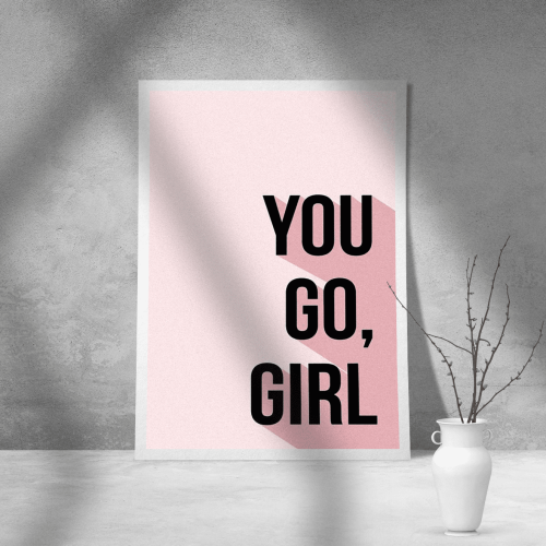Εκτύπωση σε Αφίσα Χαρτί Go Girl
