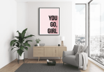 Εκτύπωση σε Αφίσα Χαρτί Go Girl