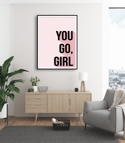 Εκτύπωση σε Αφίσα Χαρτί Go Girl