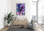 Εκτύπωση σε Αφίσα Χαρτί Abstract Purple Art