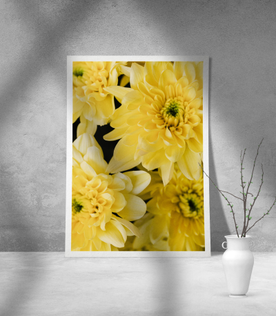 Εκτύπωση σε Αφίσα Χαρτί Yellow Flowers