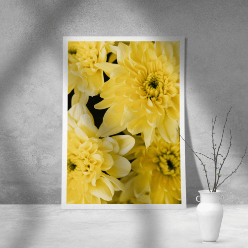 Εκτύπωση σε Αφίσα Χαρτί Yellow Flowers