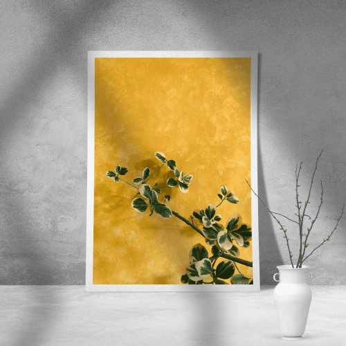 Εκτύπωση σε Αφίσα Χαρτί Yellow Theme Poster