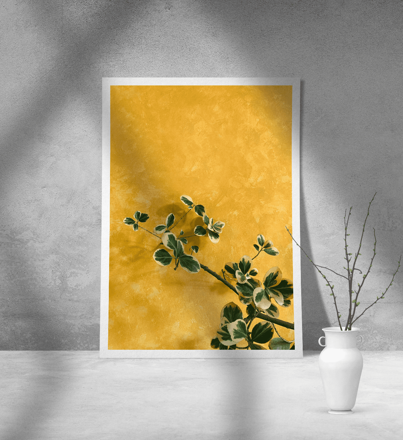 Εκτύπωση σε Αφίσα Χαρτί Yellow Theme Poster